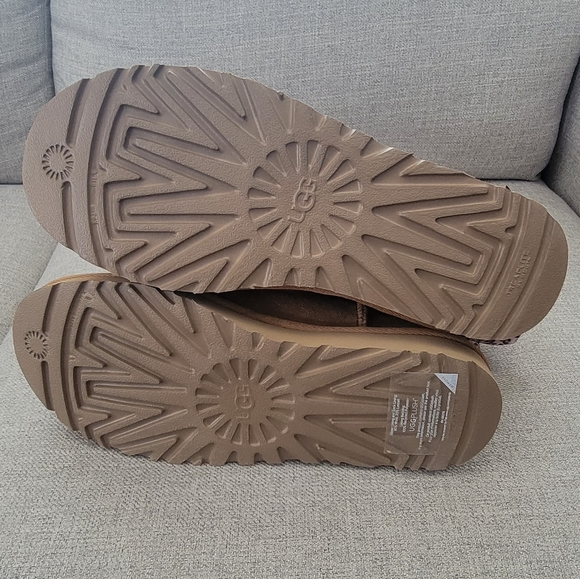 UGG Mini Bailey Leopard Bow Boot In Chestnut - Picture 4 of 7